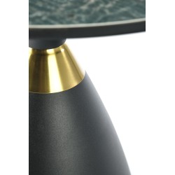 'MORENA Green Marble Coffee Table / Black / Gold' 'MORENA Green Marble Coffee Table / Black / Gold'
