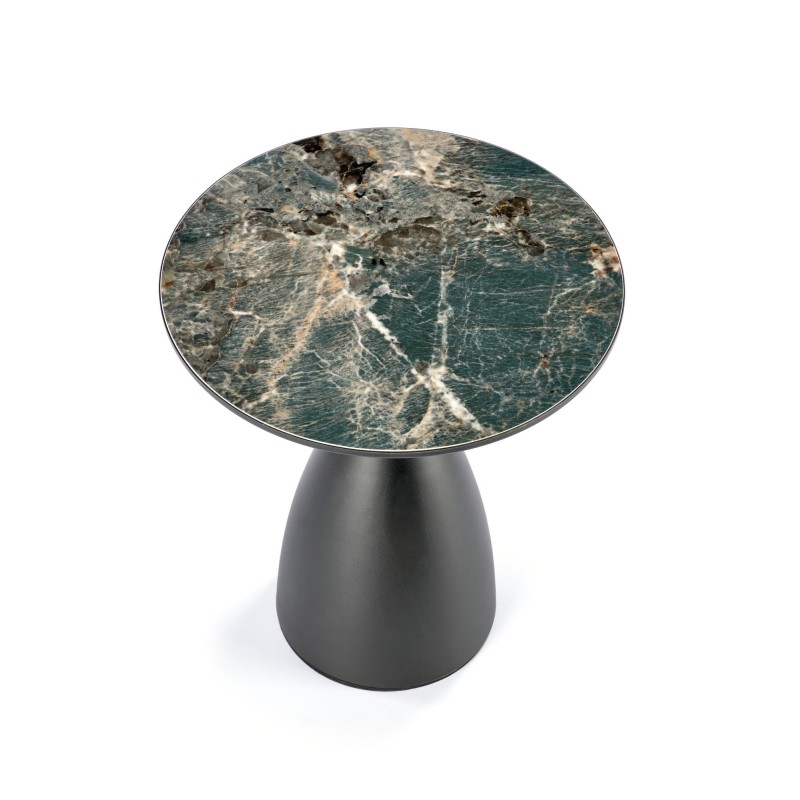 'MORENA Green Marble Coffee Table / Black / Gold' 'MORENA Green Marble Coffee Table / Black / Gold'