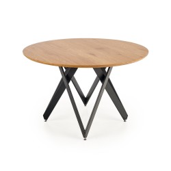 'MOZAMBIQUE Table, Top - Golden Oak, Frame - Black' 'MOZAMBIQUE Table, Top - Golden Oak, Frame - Black'