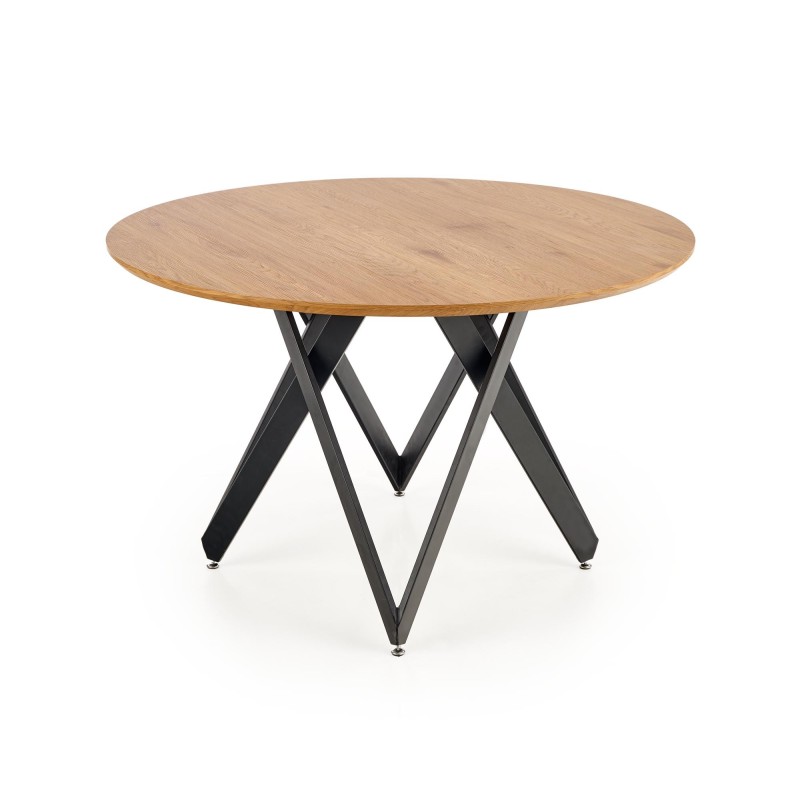'MOZAMBIQUE Table, Top - Golden Oak, Frame - Black' 'MOZAMBIQUE Table, Top - Golden Oak, Frame - Black'