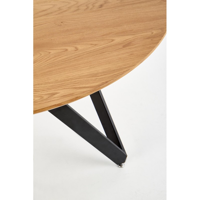 'MOZAMBIQUE Table, Top - Golden Oak, Frame - Black' 'MOZAMBIQUE Table, Top - Golden Oak, Frame - Black'