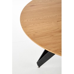 'MOZAMBIQUE Table, Top - Golden Oak, Frame - Black' 'MOZAMBIQUE Table, Top - Golden Oak, Frame - Black'