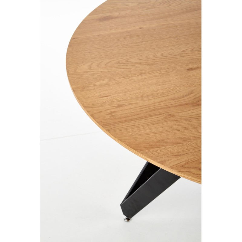 'MOZAMBIQUE Table, Top - Golden Oak, Frame - Black' 'MOZAMBIQUE Table, Top - Golden Oak, Frame - Black'