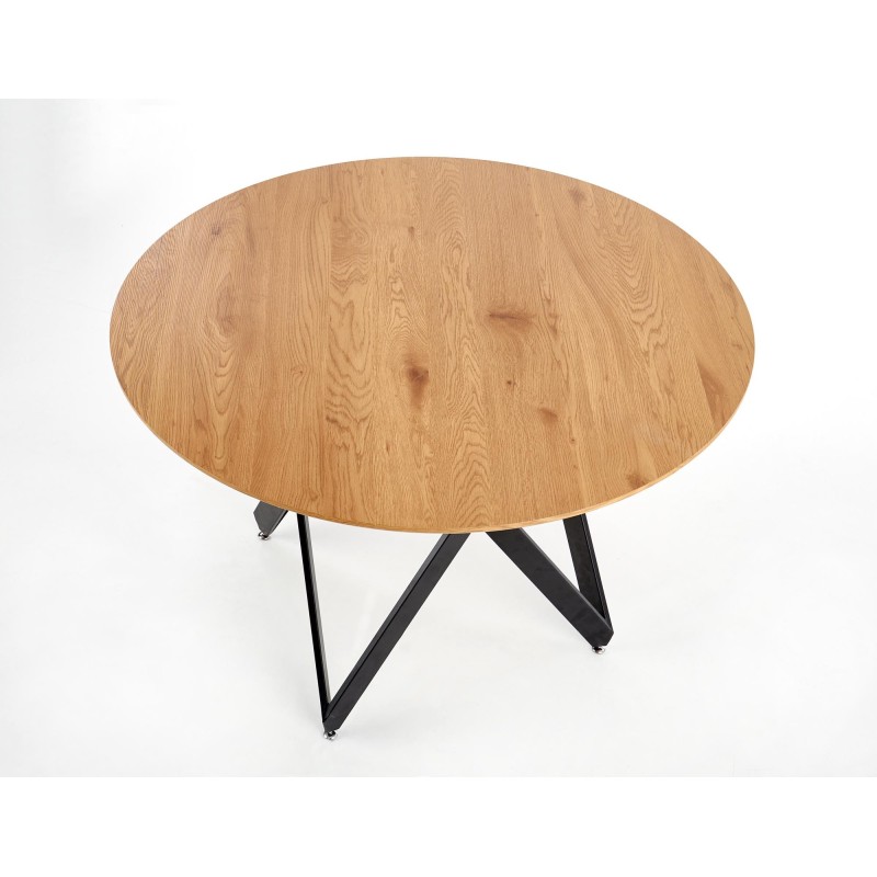 'MOZAMBIQUE Table, Top - Golden Oak, Frame - Black' 'MOZAMBIQUE Table, Top - Golden Oak, Frame - Black'