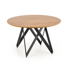 'MOZAMBIQUE Table, Top - Golden Oak, Frame - Black' 'MOZAMBIQUE Table, Top - Golden Oak, Frame - Black'