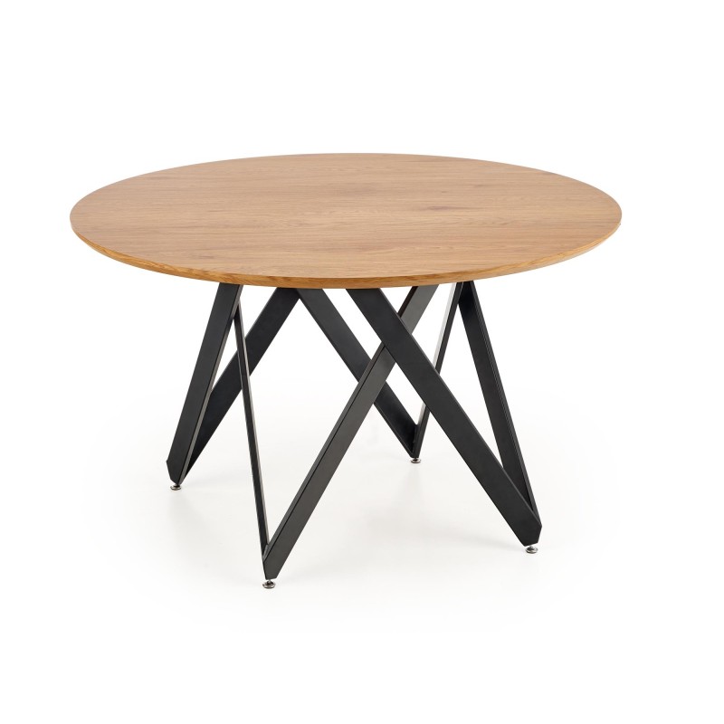 'MOZAMBIQUE Table, Top - Golden Oak, Frame - Black' 'MOZAMBIQUE Table, Top - Golden Oak, Frame - Black'
