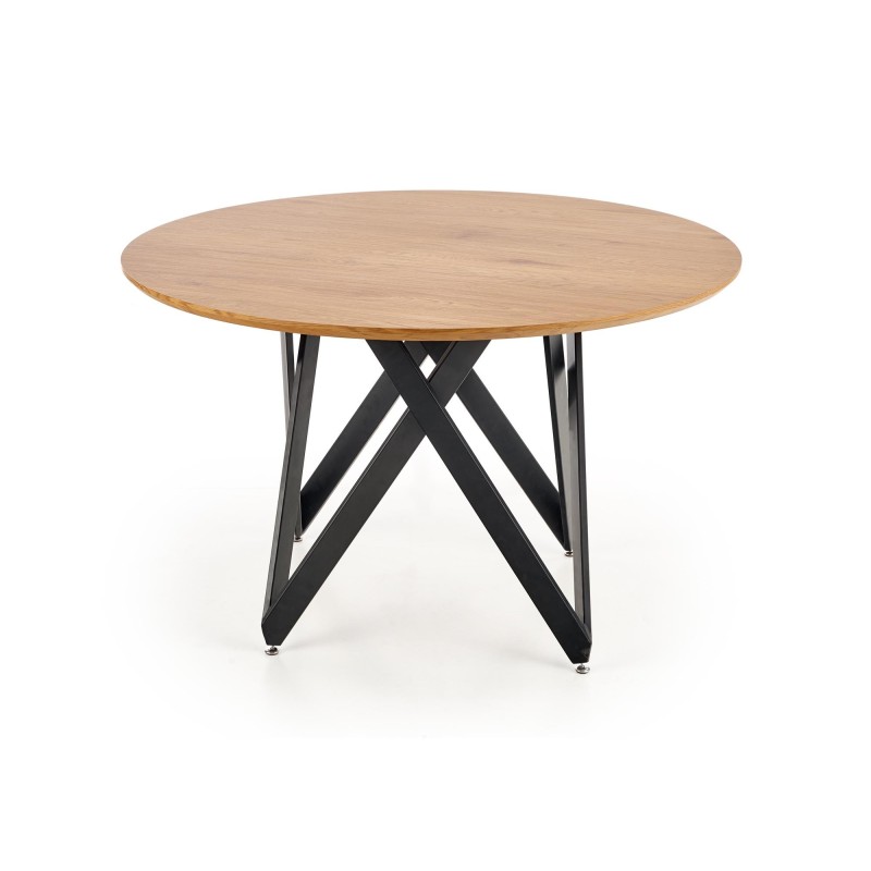 'MOZAMBIQUE Table, Top - Golden Oak, Frame - Black' 'MOZAMBIQUE Table, Top - Golden Oak, Frame - Black'