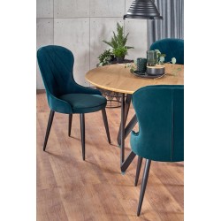 'MOZAMBIQUE Table, Top - Golden Oak, Frame - Black' 'MOZAMBIQUE Table, Top - Golden Oak, Frame - Black'