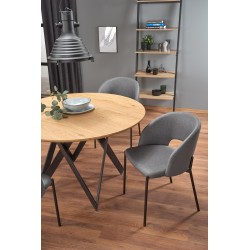 'MOZAMBIQUE Table, Top - Golden Oak, Frame - Black' 'MOZAMBIQUE Table, Top - Golden Oak, Frame - Black'