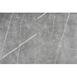 "MUSCAT Extendable Table Top - Ashen Marble, Leg - Light Ash / Gold" "MUSCAT Extendable Table Top - Ashen Marble, Leg - Light Ash / Gold"