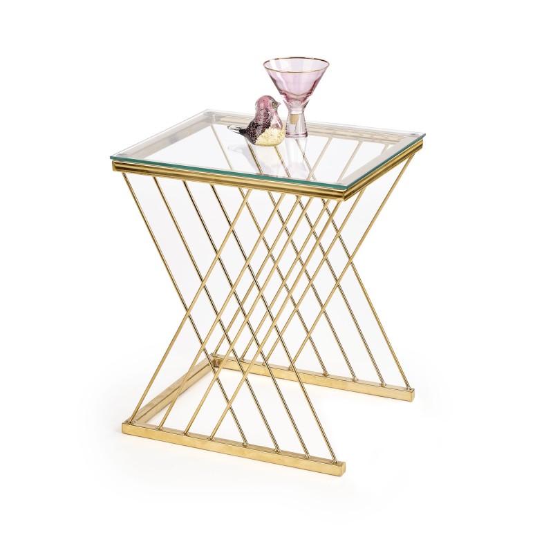 'NANCY Golden / Transparent Coffee Table' 'NANCY Golden / Transparent Coffee Table'