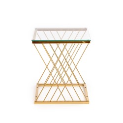 'NANCY Golden / Transparent Coffee Table' 'NANCY Golden / Transparent Coffee Table'