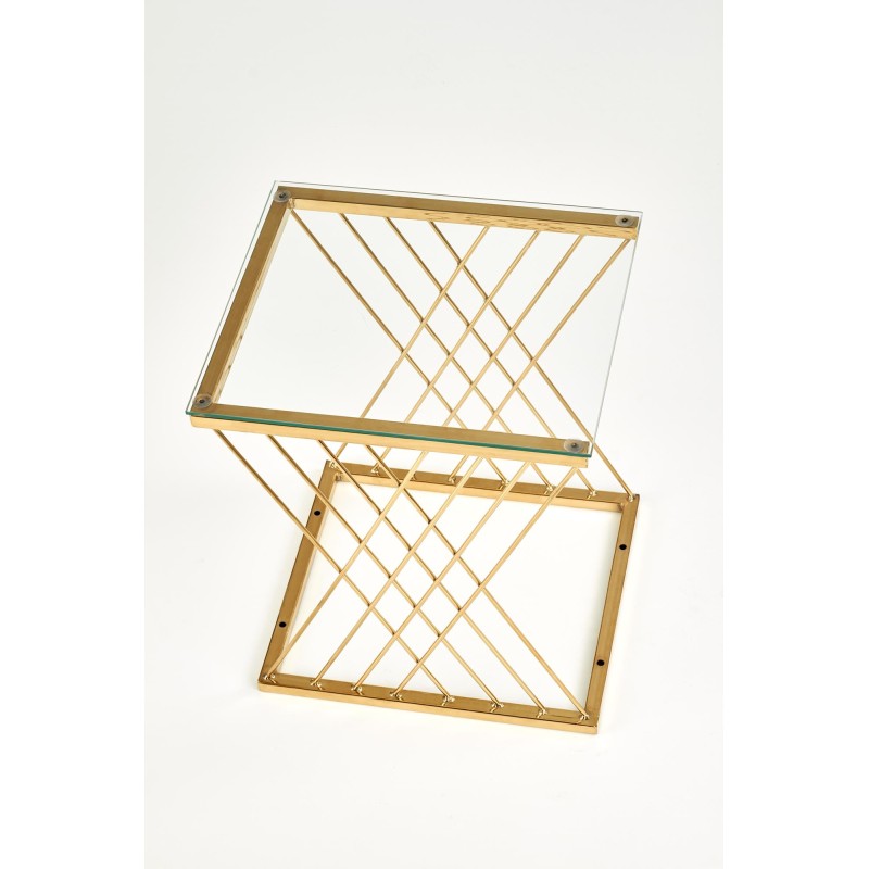 'NANCY Golden / Transparent Coffee Table' 'NANCY Golden / Transparent Coffee Table'
