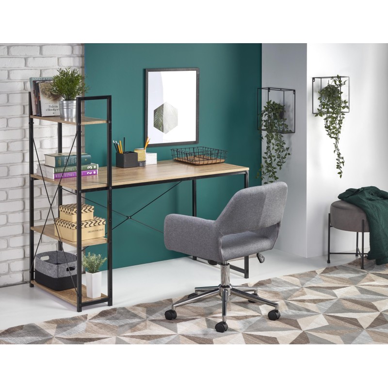 'NARVIK B1 Black Desk / Sonoma Oak'