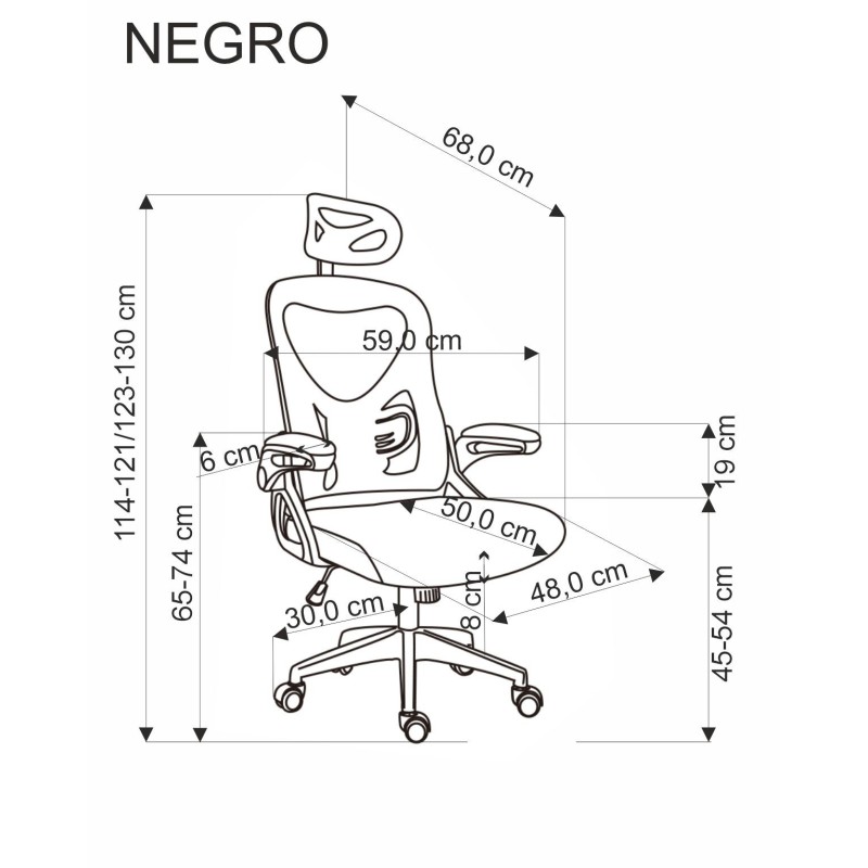 'NEGRO Black Office Armchair' 'NEGRO Black Office Armchair'