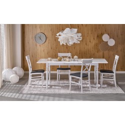 'NELSON Extendable Table, White'