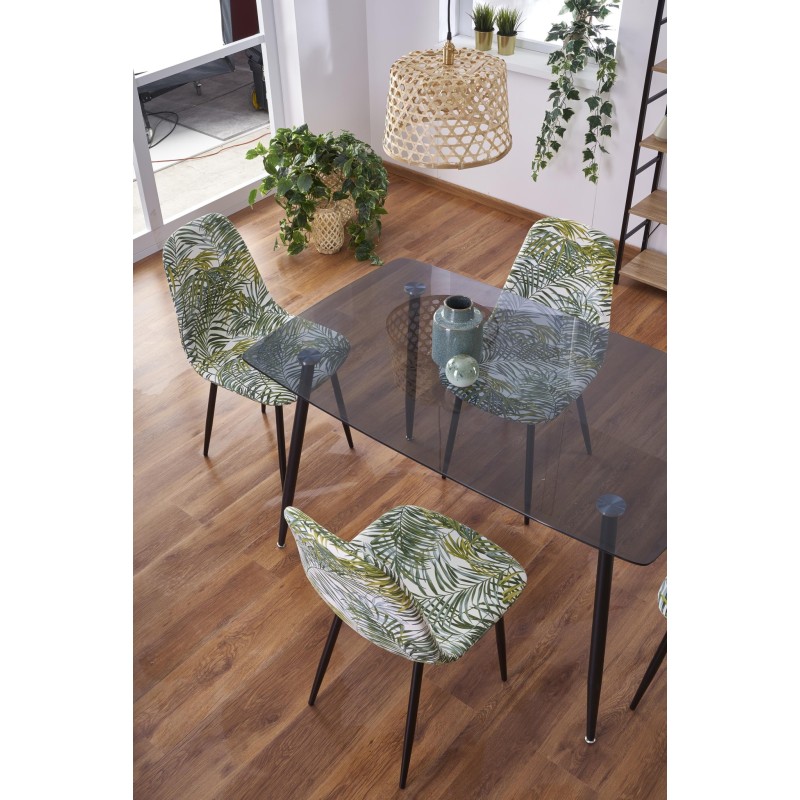 'NEXT Table Top - Smoked, Legs - Honey Oak' 'NEXT Table Top - Smoked, Legs - Honey Oak'