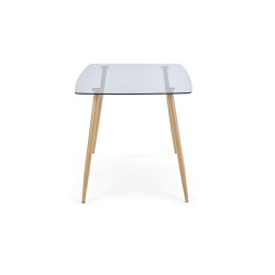 'NEXT Table Top - Smoked, Legs - Honey Oak' 'NEXT Table Top - Smoked, Legs - Honey Oak'