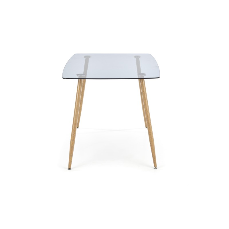 'NEXT Table Top - Smoked, Legs - Honey Oak' 'NEXT Table Top - Smoked, Legs - Honey Oak'