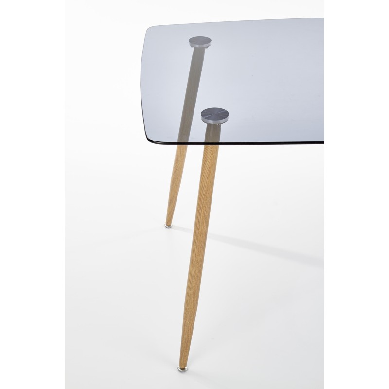 'NEXT Table Top - Smoked, Legs - Honey Oak' 'NEXT Table Top - Smoked, Legs - Honey Oak'