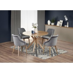 'NICOLAS Natural Oak Round Table'