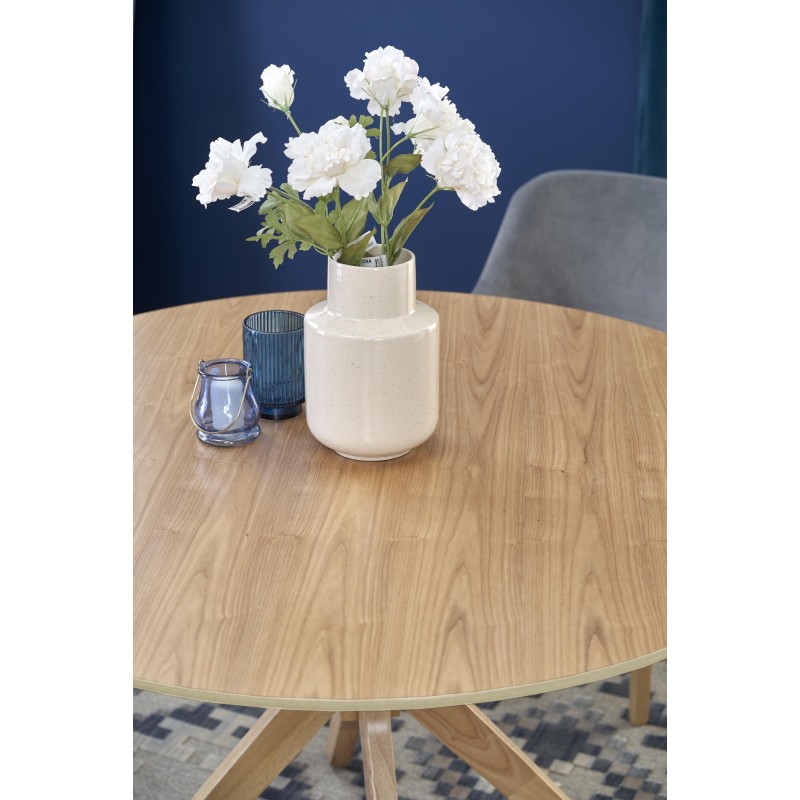 'NICOLAS Natural Oak Round Table' 'NICOLAS Natural Oak Round Table'