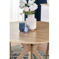 'NICOLAS Natural Oak Round Table' 'NICOLAS Natural Oak Round Table'