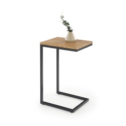 'NISA Coffee Table Frame - Black, Top - Golden Oak'