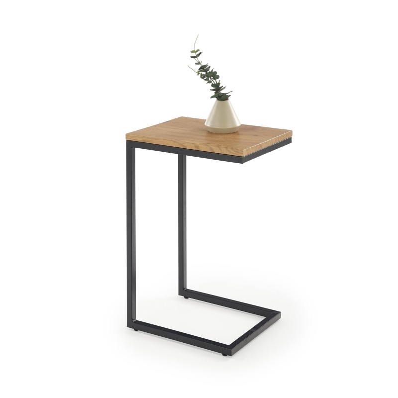 'NISA Coffee Table Frame - Black, Top - Golden Oak' 'NISA Coffee Table Frame - Black, Top - Golden Oak'
