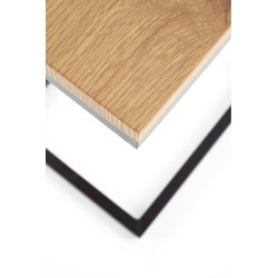 'NISA Coffee Table Frame - Black, Top - Golden Oak' 'NISA Coffee Table Frame - Black, Top - Golden Oak'