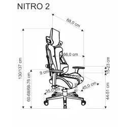 'NITRO 2 Office Chair Fabric, Red / Black' 'NITRO 2 Office Chair Fabric, Red / Black'