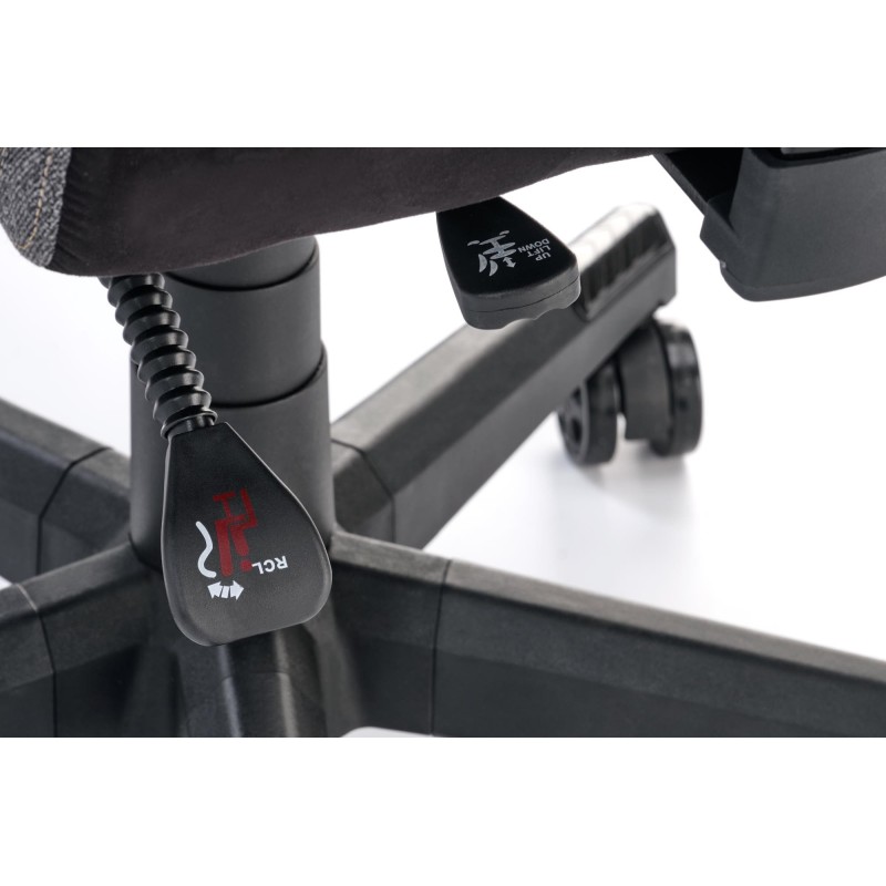 'NITRO 2 Office Chair Fabric, Ash Grey / Black' 'NITRO 2 Office Chair Fabric, Ash Grey / Black'