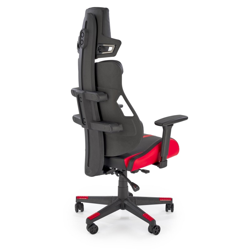 'NITRO Office Chair in Eco Leather / Fabric, Black / Red' 'NITRO Office Chair in Eco Leather / Fabric, Black / Red'