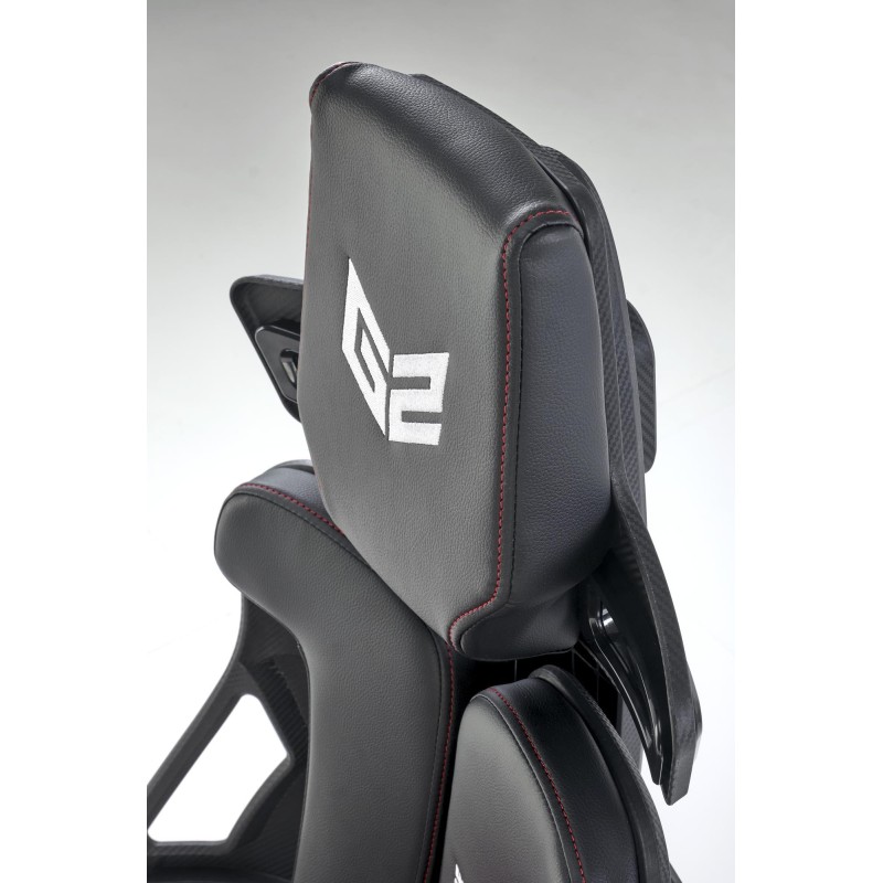 'NITRO Office Chair in Eco Leather / Fabric, Black / Red' 'NITRO Office Chair in Eco Leather / Fabric, Black / Red'