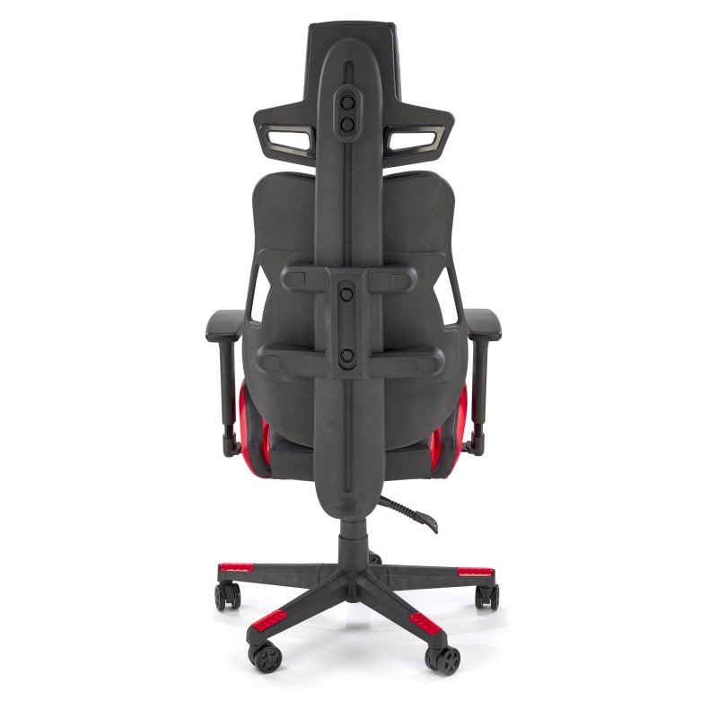 'NITRO Office Chair in Eco Leather / Fabric, Black / Red' 'NITRO Office Chair in Eco Leather / Fabric, Black / Red'