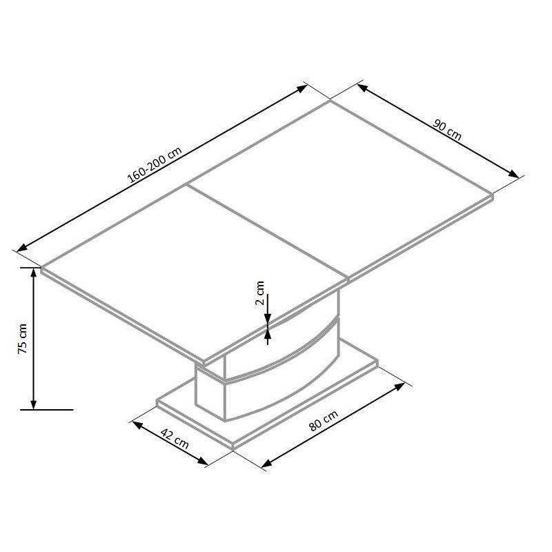 'NOBEL Extendable Table White' 'NOBEL Extendable Table White'