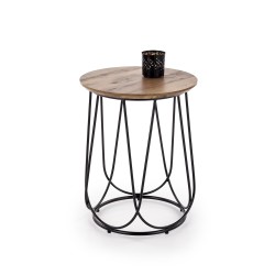 'NUBIRA S Bench Frame - Black, Top - Walnut'