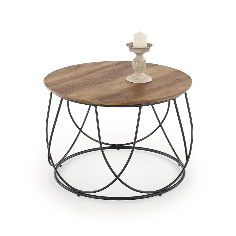 'NUBIRA Coffee Table Frame - Black, Top - Walnut' 'NUBIRA Coffee Table Frame - Black, Top - Walnut'