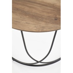 'NUBIRA Coffee Table Frame - Black, Top - Walnut' 'NUBIRA Coffee Table Frame - Black, Top - Walnut'