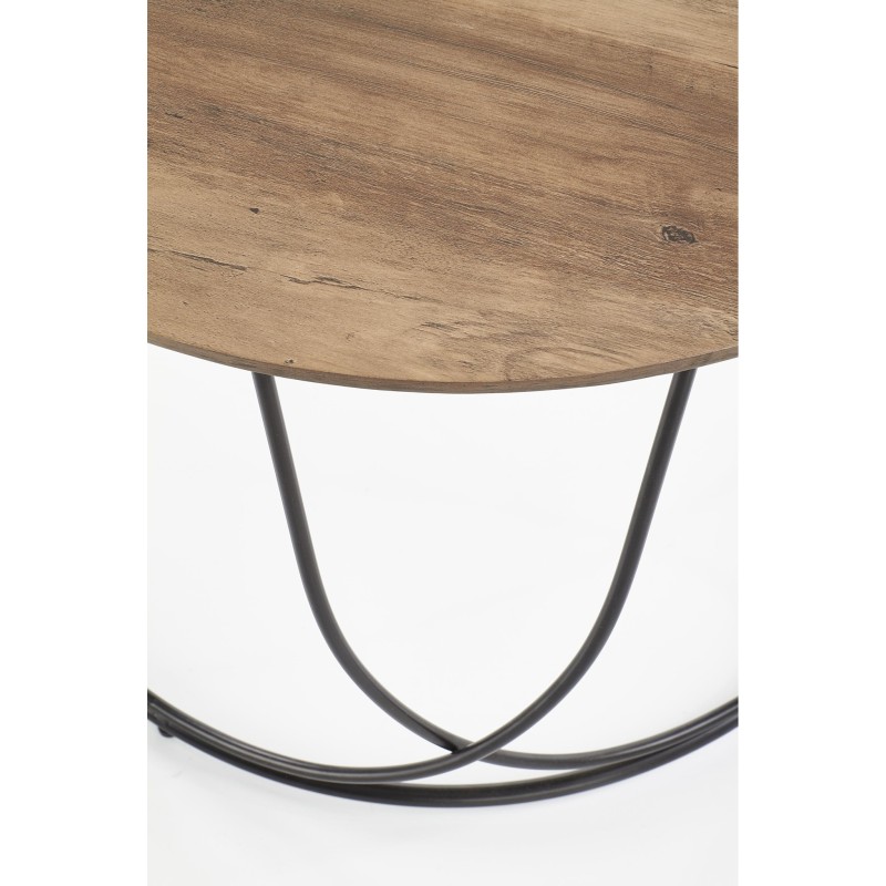 'NUBIRA Coffee Table Frame - Black, Top - Walnut' 'NUBIRA Coffee Table Frame - Black, Top - Walnut'