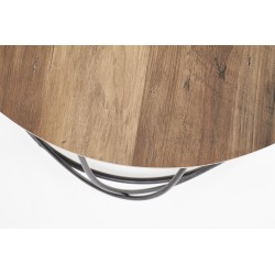 'NUBIRA Coffee Table Frame - Black, Top - Walnut' 'NUBIRA Coffee Table Frame - Black, Top - Walnut'
