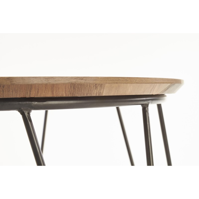 'NUBIRA Coffee Table Frame - Black, Top - Walnut' 'NUBIRA Coffee Table Frame - Black, Top - Walnut'