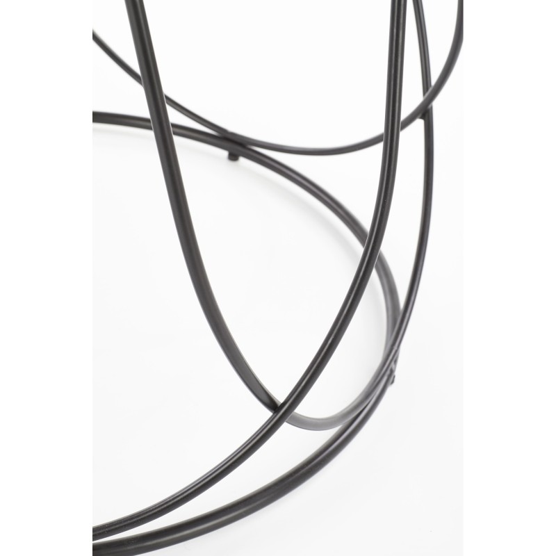 'NUBIRA Coffee Table Frame - Black, Top - Walnut' 'NUBIRA Coffee Table Frame - Black, Top - Walnut'