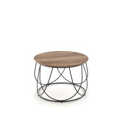 'NUBIRA Coffee Table Frame - Black, Top - Walnut' 'NUBIRA Coffee Table Frame - Black, Top - Walnut'