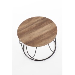 'NUBIRA Coffee Table Frame - Black, Top - Walnut' 'NUBIRA Coffee Table Frame - Black, Top - Walnut'