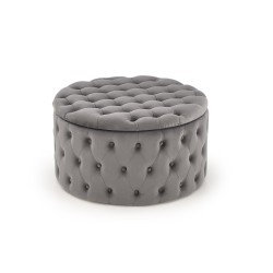 "NUNEZ Ash Grey Pouf"