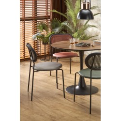 'OLMO Round Table, Walnut / Black' 'OLMO Round Table, Walnut / Black'