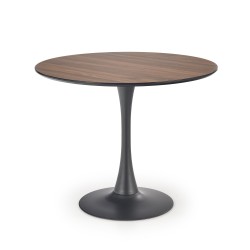 'OLMO Round Table, Walnut / Black' 'OLMO Round Table, Walnut / Black'