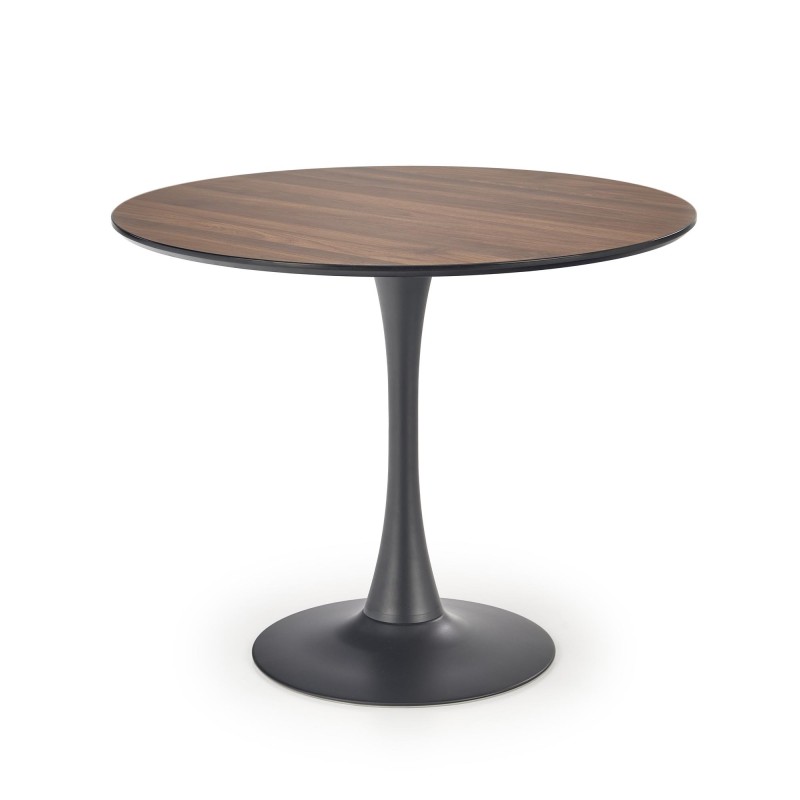 'OLMO Round Table, Walnut / Black' 'OLMO Round Table, Walnut / Black'