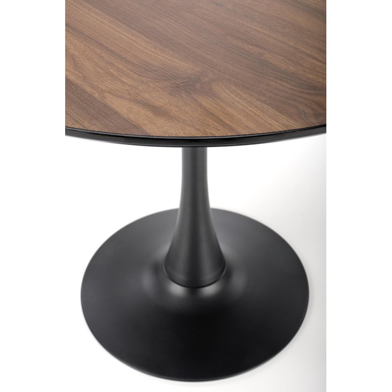 'OLMO Round Table, Walnut / Black' 'OLMO Round Table, Walnut / Black'